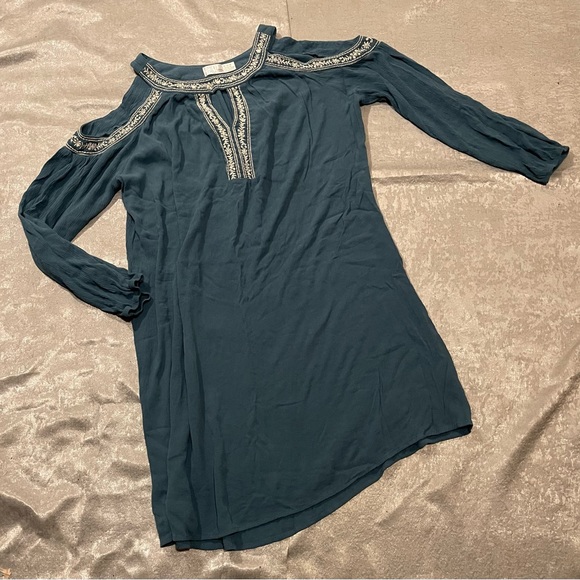 bohemian style dress with stitching and cut out sleeves XL - Picture 10 of 10